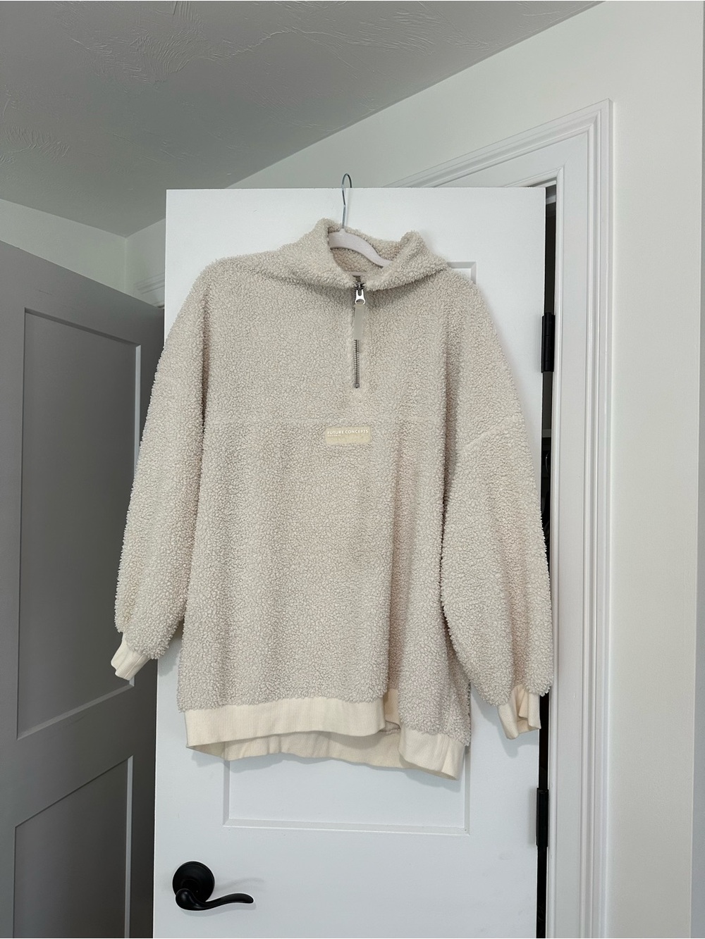 H&M Sherpa Half-Zip Pullover Sweater